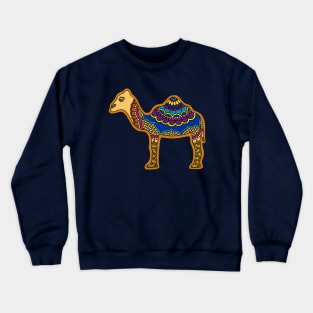 Colorful Henna Camel Crewneck Sweatshirt